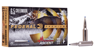 Federal P65CRDTA1 Premium Terminal Ascent 6.5Creedmoor 130gr 20 Per Box/10 Case