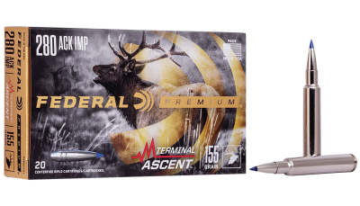 Federal P280A1TA1 Premium Terminal Ascent 280Ackley Improved 155gr 20 Per Box/10 Case