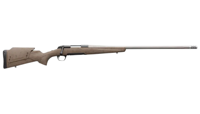 Browning 035514295 X-Bolt Western Hunter Long Range 30 Nosler 4+1 26" MB Matte Blued Spider Webbed Flat Dark Earth Cerakote Hard Core Fiber-Fusion with Adjustable Comb Stock Right Hand (Full Size)