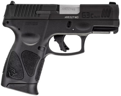 Taurus 1G3C93110 G3C  Compact Frame 9mm Luger 10+1 3.26" Matte Stainless Steel Barrel, Matte Black Tenifer Serrated Steel Slide, Black Polymer Frame w/Picatinny Rail, Black Polymer Grip, Right Hand