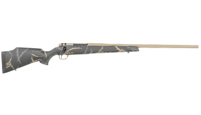 Weatherby MAM05N65CMR6B Mark V Accumark LTD 6.5 Creedmoor 4+1 22" Barrel, Burnt Bronze Cerakote Finish, Gray/Brown Accent Black Fixed Monte Carlo Stock