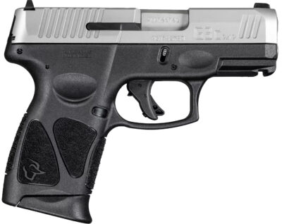 Taurus 1G3C9392X12 G3C  Compact Frame 9mm Luger 12+1 3.26" Matte Stainless Steel Barrel, Matte Serrated Stainless Steel Slide, Black Polymer Frame w/Picatinny Rail, Black Polymer Grip, Right Hand