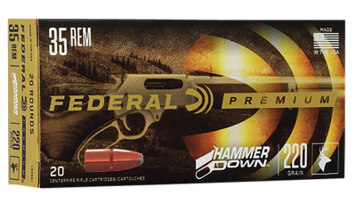 Federal LG35R1 Premium HammerDown 35Rem 220gr Bonded Hollow Point 20 Per Box/10 Case