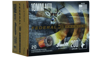Federal P10SA Premium  10mmAuto 200gr Swift A Frame 20 Per Box/10 Case