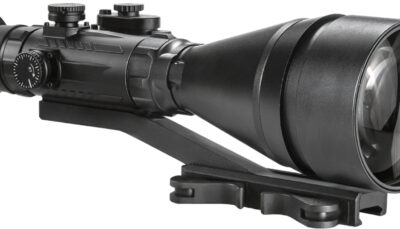 AGM Global Vision 15WP6623453111 Wolverine Pro-6 3AL1 Night Vision Riflescope Matte Black 6x100mm Gen 3 Auto Gated Level 1 Illuminated Red Chevron w/Ballistic Drop Reticle