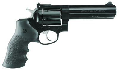 Ruger 1756 GP100  Sports South Exclusive 357 Mag 6rd 5" Blued Full Lug Steel Barrel, Blued Cylinder & Steel Frame, Black Finger Groove Rubber Grip