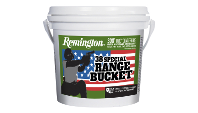 Remington Ammunition 23669 UMC Range Bucket 38Special 130gr Full Metal Jacket 300 Per Box/4 Case