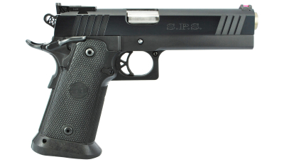 TriStar 85675 SPS Pantera 1911 9mm Luger 18+1, 5" Stainless Steel Barrel, Black Chrome Serrated Steel Slide, Black Steel Frame w/Beavertail, Black Polymer Grip