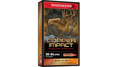 Winchester Ammo X3006CLF Copper Impact  30-06Springfield 150gr Copper Extreme Point Lead Free 20 Per Box/10 Case