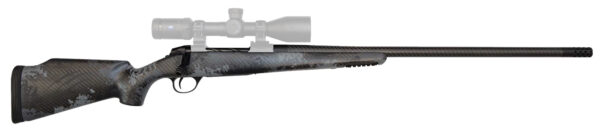 Fierce Firearms FCTRG65CM24BBO CT Rage  6.5 Creedmoor Caliber with 4+1 Capacity, 24" Carbon Fiber Barrel, Black Cerakote Metal Finish & Blackout Camo Fixed Fierce Tech C3 Stock, Right Hand (Full Size)