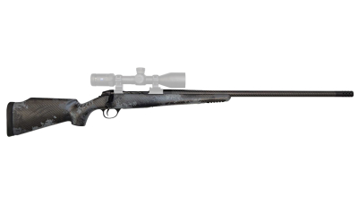 Fierce Firearms FCTRG65PRC24BBO CT Rage  6.5 PRC Caliber with 3+1 Capacity, 24" Carbon Fiber Barrel, Black Cerakote Metal Finish & Blackout Camo Fixed Fierce Tech C3 Stock, Right Hand (Full Size)