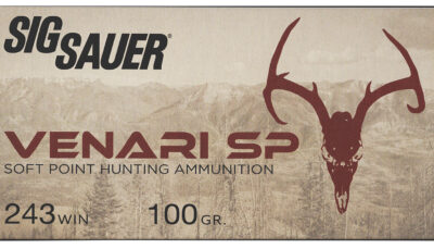 Sig Sauer V243SP10020 Venari 243Win 100gr Soft Point 20 Per Box/10 Case