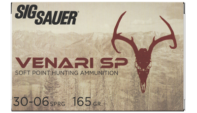 Sig Sauer V3006SP16520 Venari  30-06Springfield 165gr Soft Point 20 Per Box/10 Case
