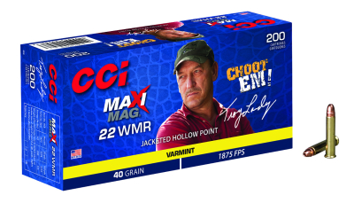 CCI 958 Maxi-Mag Varmint 22WMR 40gr Jacketed Hollow Point 200 Per Box/10 Case