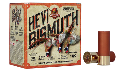 HEVI-Shot HS14713 HEVI-Bismuth Upland 12Gauge 2.75" 1 1/4oz Bismuth 3Shot 25 Per Box/10 Case