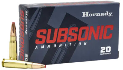 Hornady 80787 Subsonic Rifle 7.62x39mm 255gr Sub X 20 Per Box/10 Case