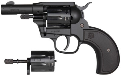Diamondback DB0600A001 Sidekick Dual Cylinder 22 LR/22 Mag 9 Shot 3" Black Cerakote Steel Barrel & Cylinder, Zinc Alloy Frame, Black Birdshead Polymer Grip, Hammer Safety, Exposed Hammer
