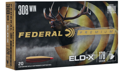 Federal P308ELDX1 Premium ELD-X 308Win 178gr 20 Per Box/10 Case