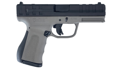 Citadel CITCP9GRY Centurion CP9 Compact Frame 9mm Luger 14+1, 4" Black Steel Barrel, Optic Ready/Serrated Steel Slide, Gray Polymer Frame & Grip