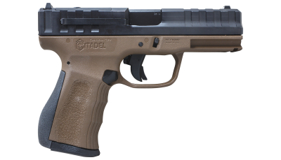 Citadel CITCP9BNZ Centurion CP9 Compact Frame 9mm Luger 14+1, 4" Black Steel Barrel, Black Optic Ready/Serrated Steel Slide, Bronze Polymer Frame & Grip
