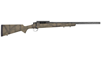 Proof Research 135198 Glacier Full Size 7mm PRC 4+1 24" Carbon Fiber Match Grade Threaded Barrel, Black Cerakote Steel Receiver, Picatinny Rail, PROOF Hunter TFDE Carbon Fiber Stock Right Hand