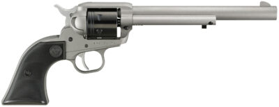 Ruger 2039 Wrangler  22 LR 6 Shot 7.50" Silver Cerakote Barrel & Frame, Black Cerakote Cylinder Black Checkered Polymer Grips