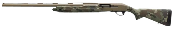 Winchester Repeating Arms 511313291 SX4 Hybrid Hunter 12 Gauge 3.5" Chamber 4+1 2.75" 26", FDE Cerakote Rec/Barrel, Woodland Camo Furniture, TruGlo Fiber Optic Sight Left Hand