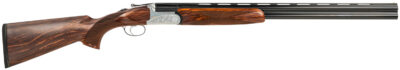 Fausti Usa, Inc 15602 Caledon  16 Gauge 2.75" 2rd 28" Blued Barrel, Engraved Stainless Rec, Wood Laser Grain Stock, Metallic Bead Sight