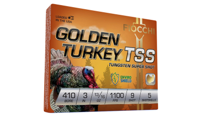 Fiocchi 410TSS9 Golden Turkey TSS 410Gauge 3" 13/16oz 9Shot 5 Per Box/10 Case