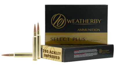 Weatherby F280A150SCO Select Plus  280Ackley Improved 150gr Swift Scirocco 20 Per Box/10 Case