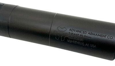ADVANCED ARMAMENT COMPANY 65040 Silencer Ti-Rant 9S 9mm Black 17-4 Stainless Steel *No Piston