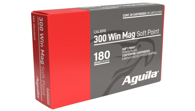 Aguila 82044AG   300Win Mag 180gr InterLock Boat Tail Soft Point 20 Per Box/10 Case