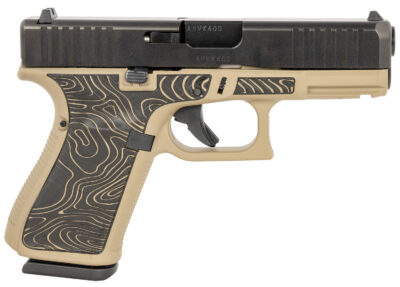 Glock PA195S204EXPCT G19 Gen5 Compact Frame 9mm Luger 15+1 4.02" Black GMB Barrel, Black nDLC Serrated Steel Slide, Coyote Tan Cerakote Polymer Frame w/Picatinny Rail, Ambidextrous
