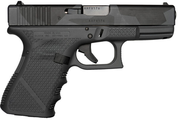 Weapon Works  G19 Gen3 Compact Frame 9mm Luger 15+1 4.02" Black Steel Barrel, Urban Dazzle Grey w/Mesh Stippling Serrated Steel Slide & Polymer Frame w/Picatinny Rail, USA Made
