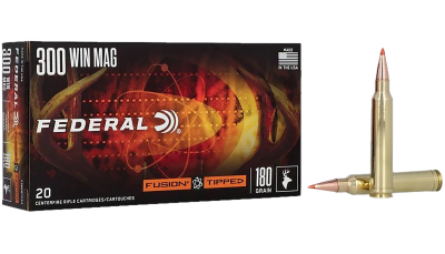Federal F300WTFS3 Fusion  300WinMag 180gr Bonded Soft Point 20 Per Box/10 Case