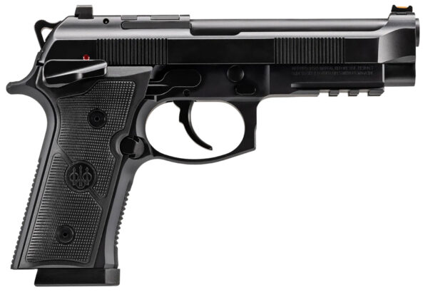 Beretta USA J92XFMSDA20 92GTS  9mm Luger 10+1 4.70" Black Inox Steel Barrel, Black Cerakote Optic Ready/Serrated Steel Slide + Aluminum Frame w/Beavertail & Picatinny Rail, Ambidextrous