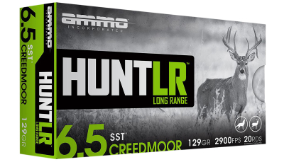 Ammo Inc 65CM129SSTA20 Hunt Long Range 6.5Creedmoor 129gr Super Shock Tip 20 Per Box/10 Case