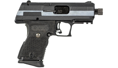 Hi-Point YC380CFRDCT YC380 w/Red Dot 380 ACP 10+1 3.93" Black Threaded Barrel, Black/Chrome Serrated Steel Slide, Black Polymer Frame w/Picatinny Rail, Black Plastic Grip, Crimson Trace Red Dot