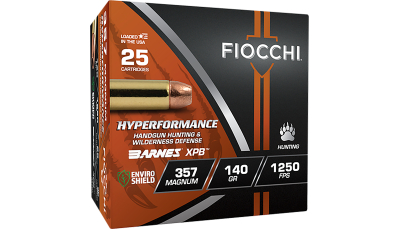 Fiocchi 357BA Hyperformance  357Mag 140gr XPB 25 Per Box/8 Case