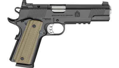 Springfield Armory PO9229AOS 1911 Operator 9mm 8+1 5" Black Cerakote Optic Ready Carbon Steel Slide Black Cerakote VZ G10 Grip