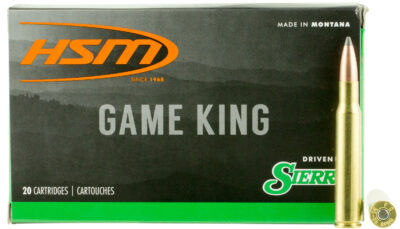 HSM 300640N Game King 30-06 Springfield 165 gr Sierra GameKing Spitzer Boat Tail 20 Per Box/ 20 Case