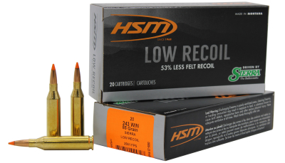 HSM 24318N Low Recoil  243 Win 85 gr Orange Polymer Tip 20 Per Box/ 25 Case