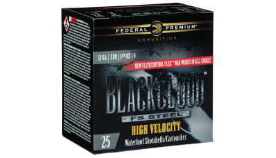 Federal PWBXH1434 Black Cloud FS High Velocity 12Gauge 3" 1 1/8oz 4Shot 25 Per Box/10 Case