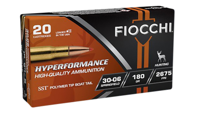 Fiocchi 3006HSC Hyperformance  30-06Springfield 180gr Super Shock Tip 20 Per Box/10 Case