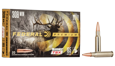 Federal P308H Premium  308Win 165gr Barnes TSX 20 Per Box/10 Case