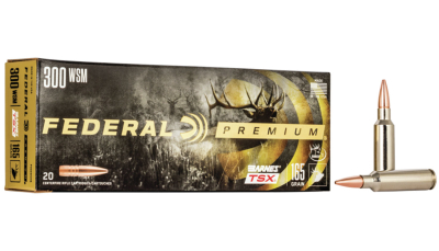 Federal P300WSMG Premium  300WSM 165gr Barnes TSX 20 Per Box/10 Case