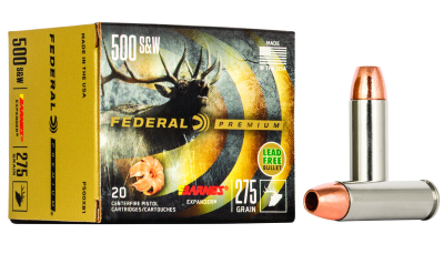 Federal P500XB1 Premium  500S&W Mag 275gr Barnes Expander BRX 20 Per Box/10 Case