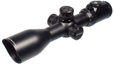 UTG SCP3-UM312AO Accushot Black Hardcoat Anodized 3-12x 44mm 30mm Tube Illuminated Red/Green Mil-Dot Reticle