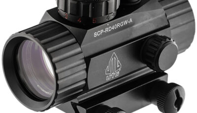 UTG SCPRD40RGWA 3.8" ITA Red/Green CQB Dot Sight Black Anodized 1 x 38 mm 4 MOA Red/Green CQB Dot