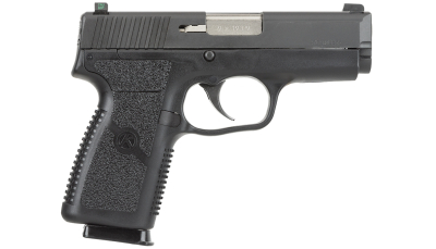 Kahr Arms KP9094N P *CA Compliant 9mm Luger Caliber with 3.60" Barrel, 7+1 Capacity, Black Finish Frame, Serrated Matte Black Stainless Steel Slide, Polymer Grip & TruGlo Night Sigts